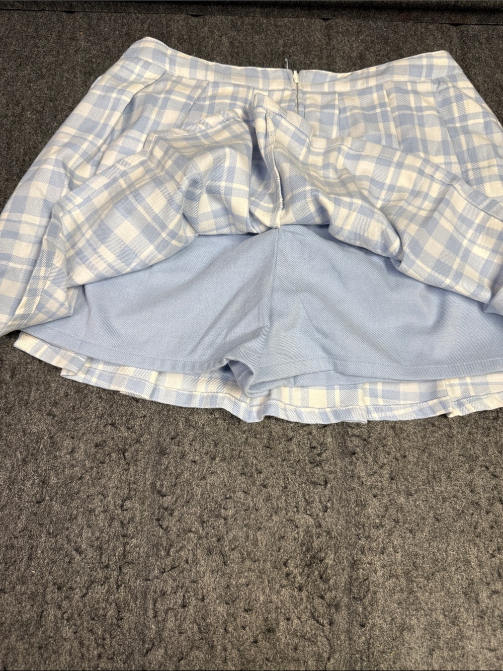 Cinnamonroll Light Blue Plaid Pleated Skirt - Picture 5 of 8